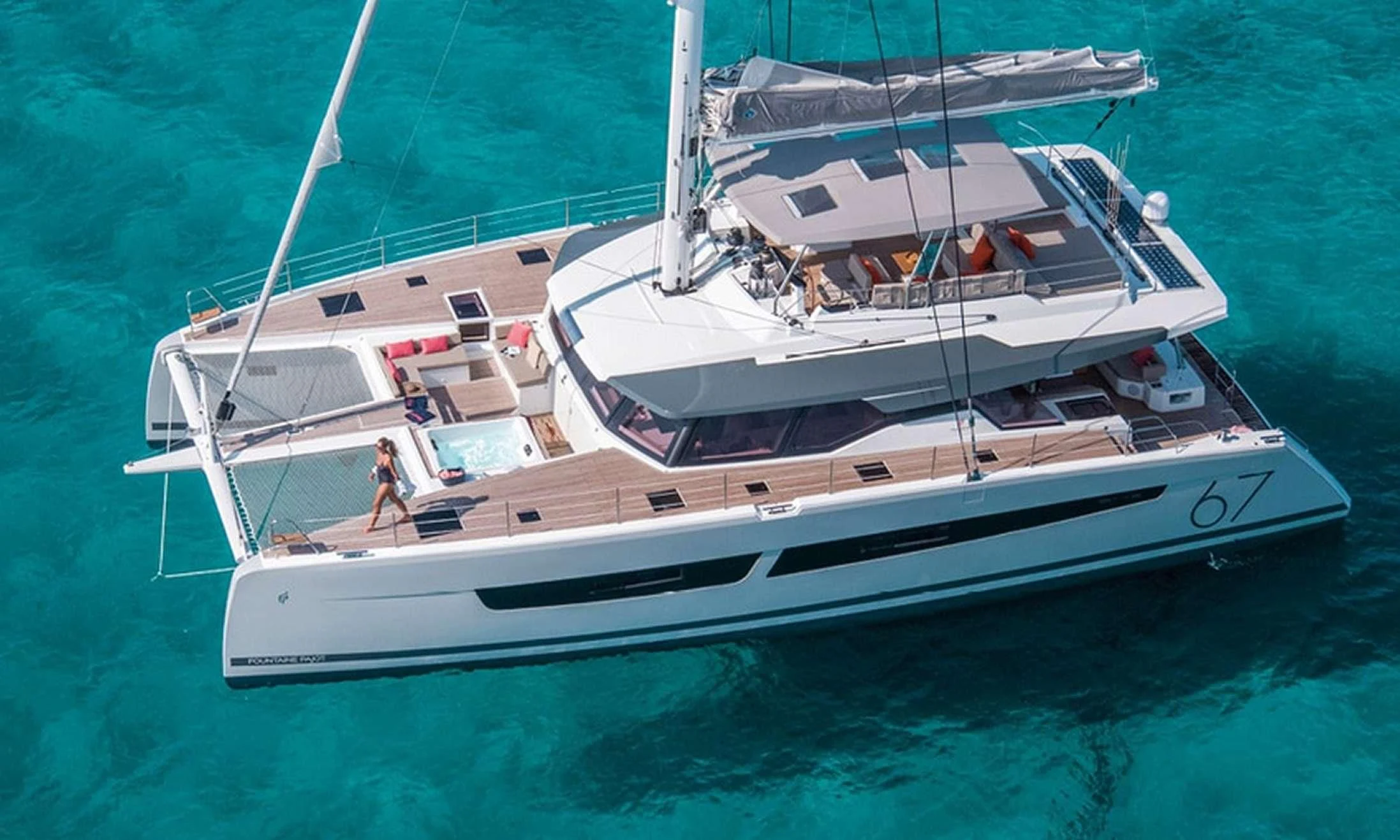 a white boat in the water aboard LISA OF THE SEAS Yacht for Sale
