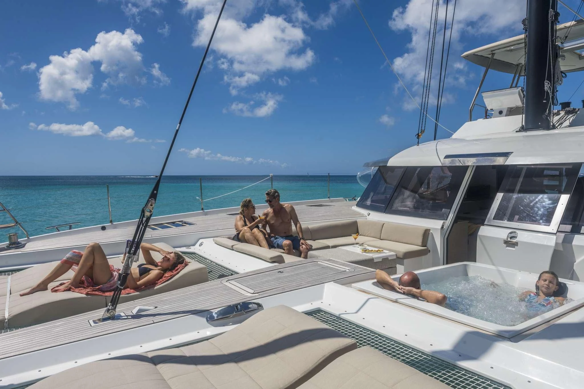 people on a boat aboard LISA OF THE SEAS Yacht for Sale