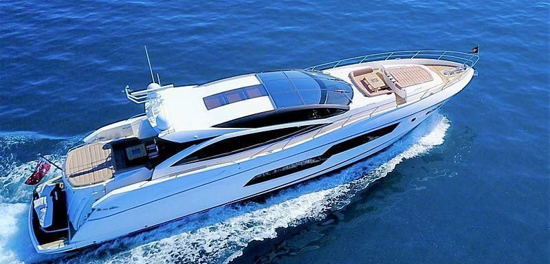 a boat on the water aboard LIMITLESS Yacht for Sale