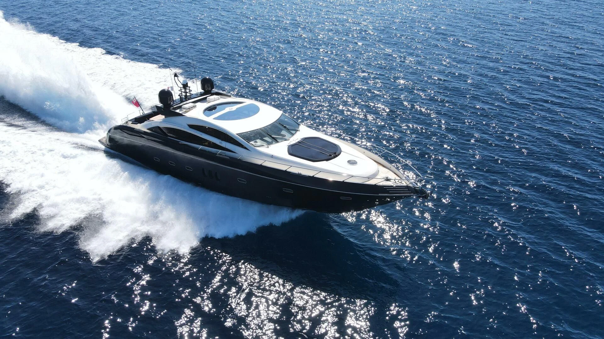 a boat on the water aboard LOW PROFILE Yacht for Sale