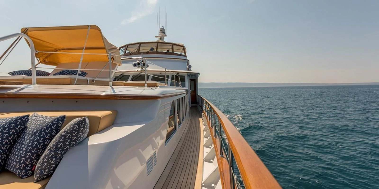 a boat on the water aboard ADRIATIC ESCAPE Yacht for Sale