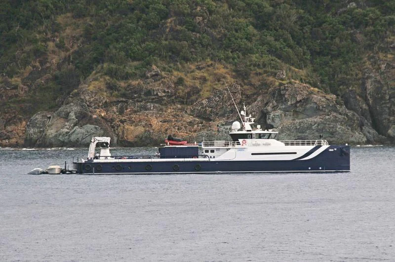 a boat on the water aboard UMBRA Yacht for Sale