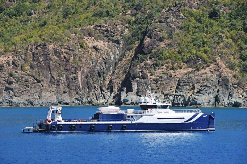 a boat on the water aboard UMBRA Yacht for Sale