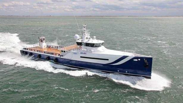 a boat on the water aboard UMBRA Yacht for Sale