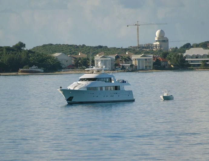 a boat on the water aboard INTUITION Yacht for Sale