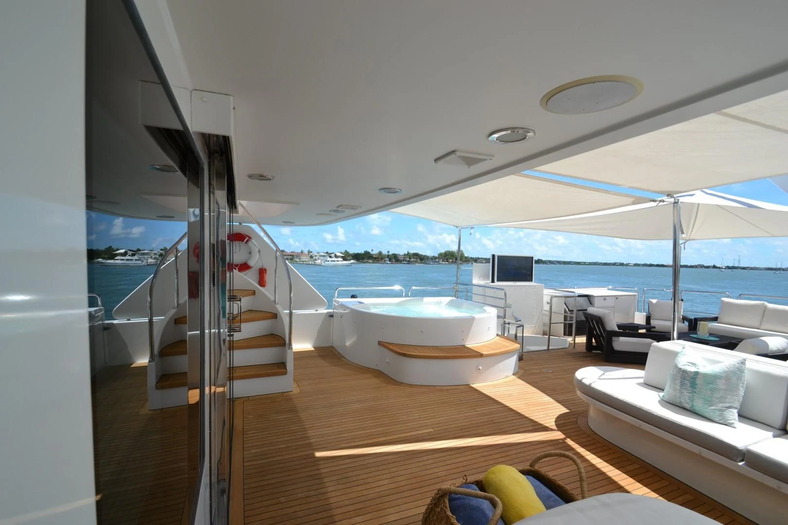 a boat on the water aboard INTUITION Yacht for Sale