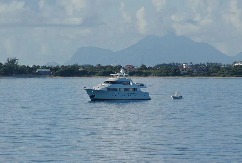 a boat on the water aboard INTUITION Yacht for Sale