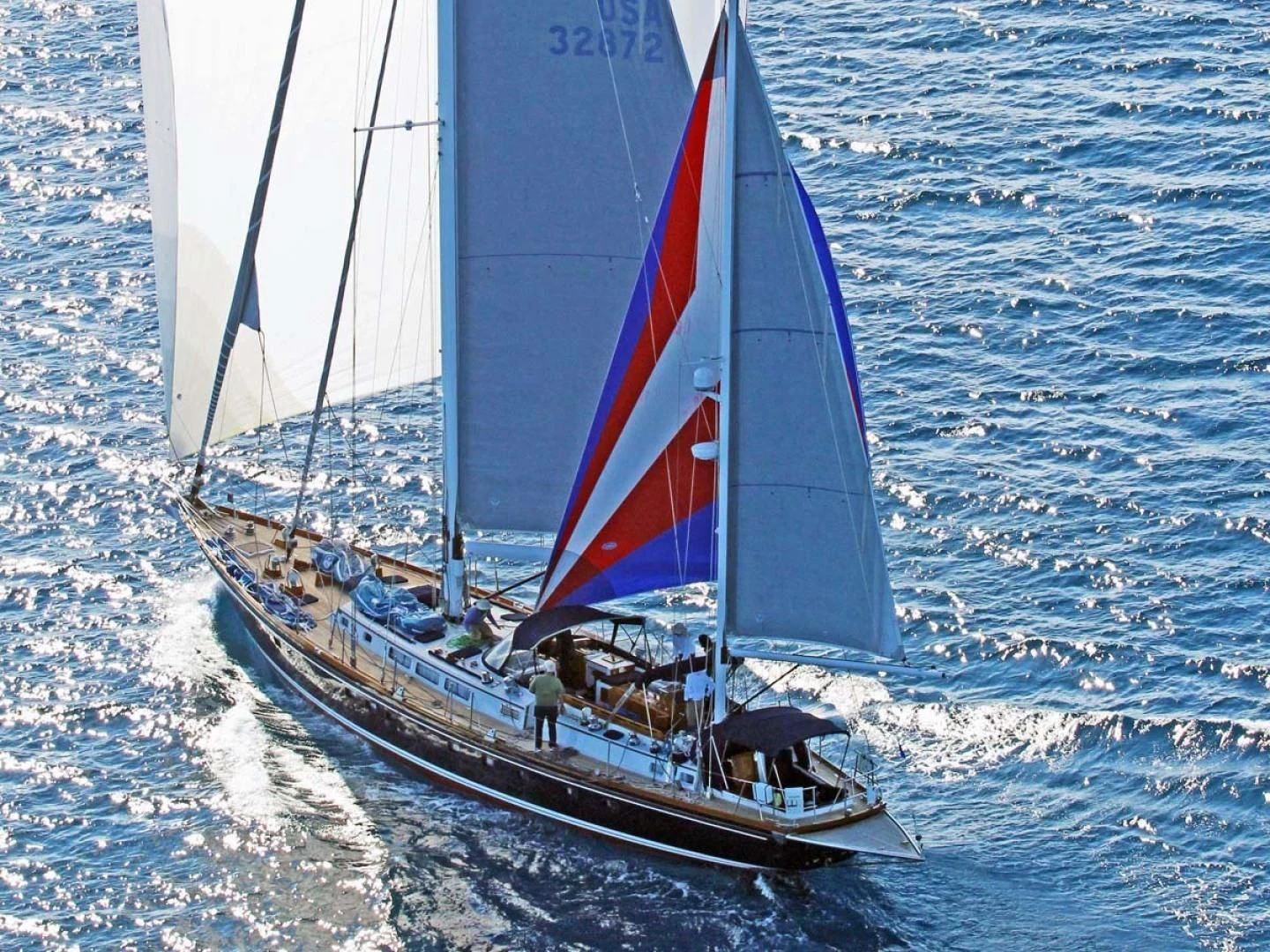 a sailboat on the water aboard HERMIE LOUISE Yacht for Sale