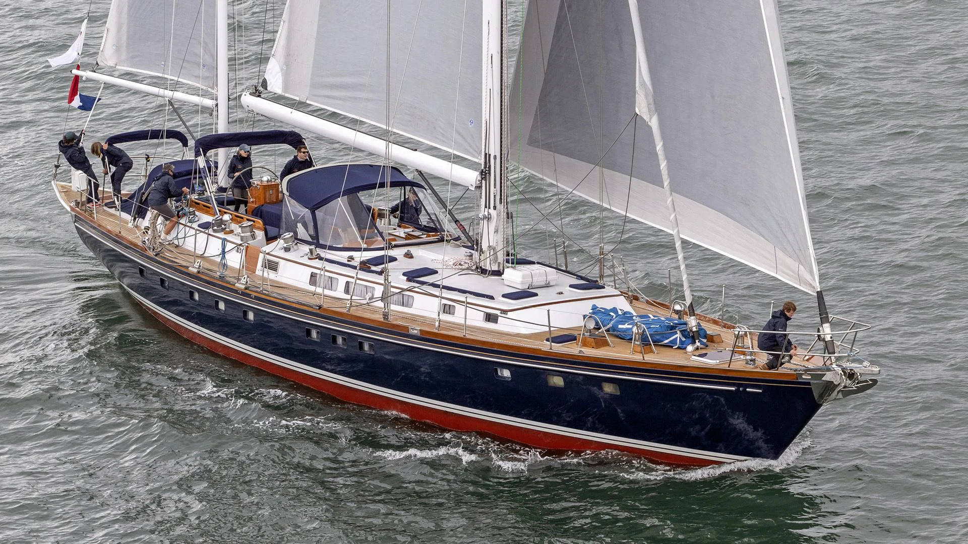 a boat with people on it aboard HERMIE LOUISE Yacht for Sale