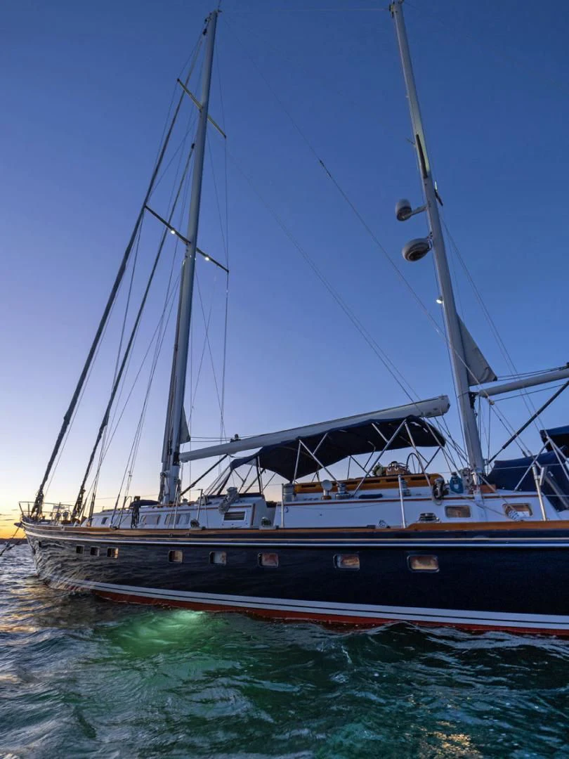 a boat on the water aboard HERMIE LOUISE Yacht for Sale