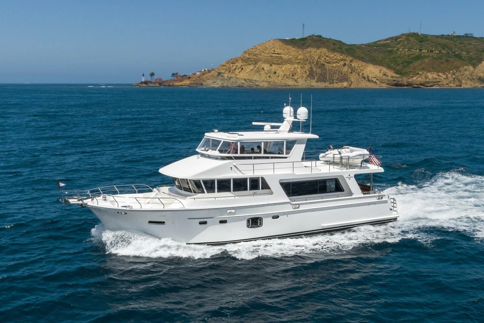 a boat on the water aboard KING OF NOTHING Yacht for Sale