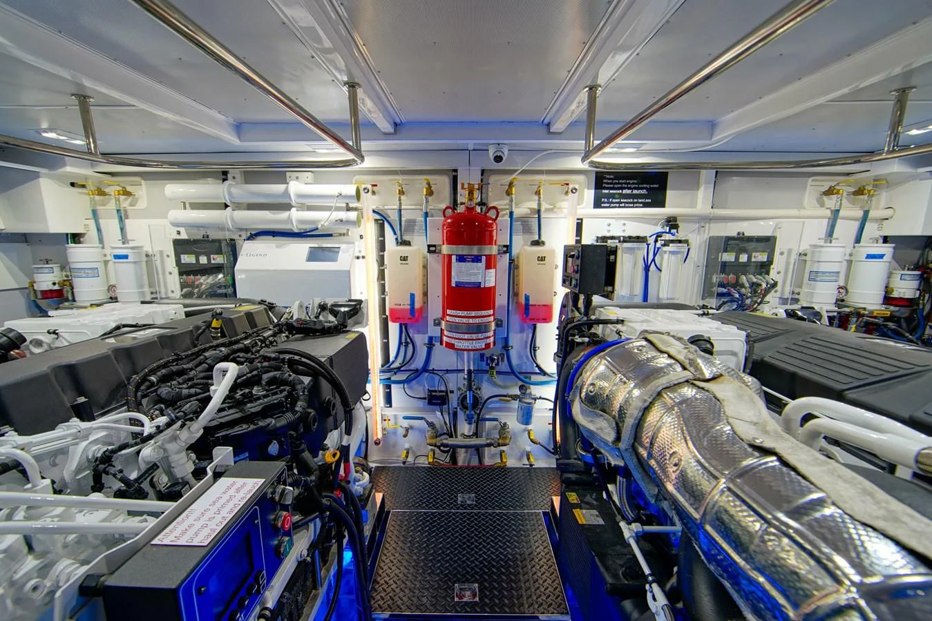 a room with machinery aboard KING OF NOTHING Yacht for Sale