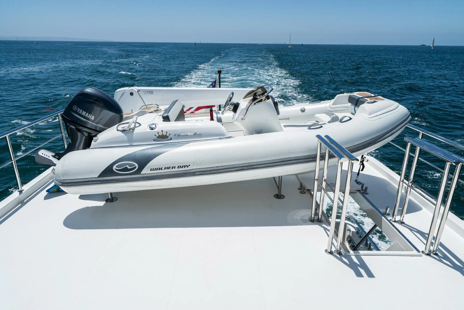 a boat on the water aboard KING OF NOTHING Yacht for Sale
