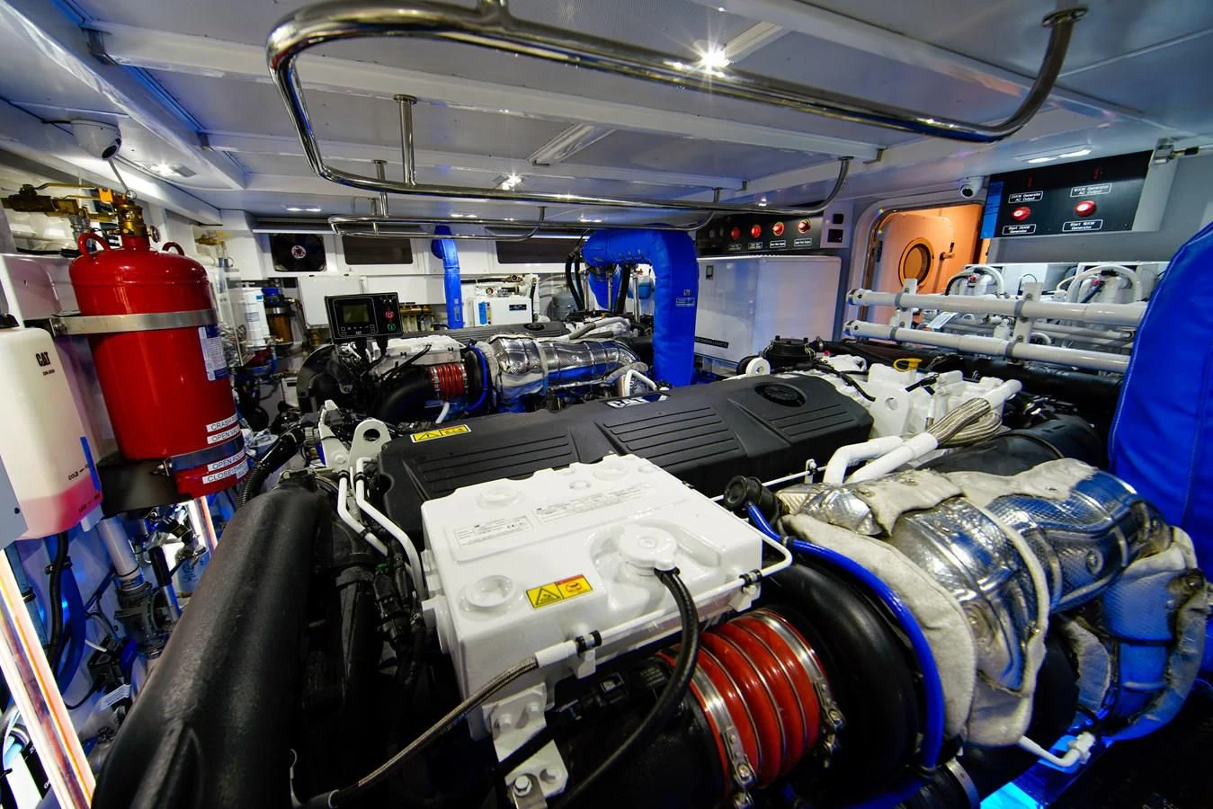 a large machine in a factory aboard KING OF NOTHING Yacht for Sale