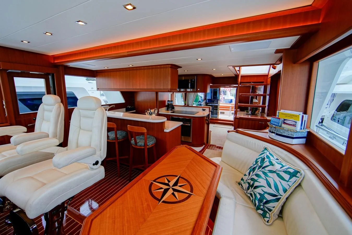 inside of a boat aboard KING OF NOTHING Yacht for Sale