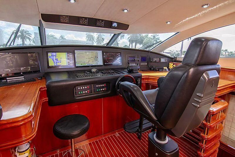 the inside of a vehicle aboard #OMG Yacht for Sale