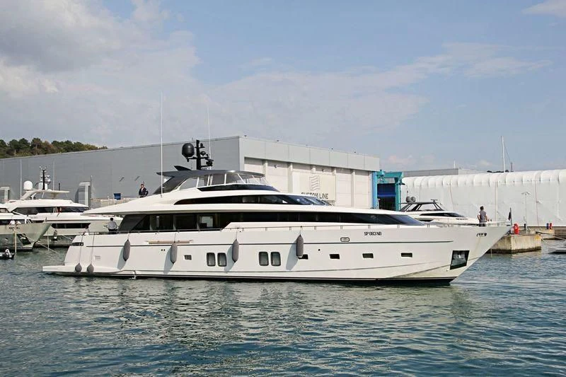 a group of boats in a harbor aboard THE PHAT BOAT Yacht for Sale