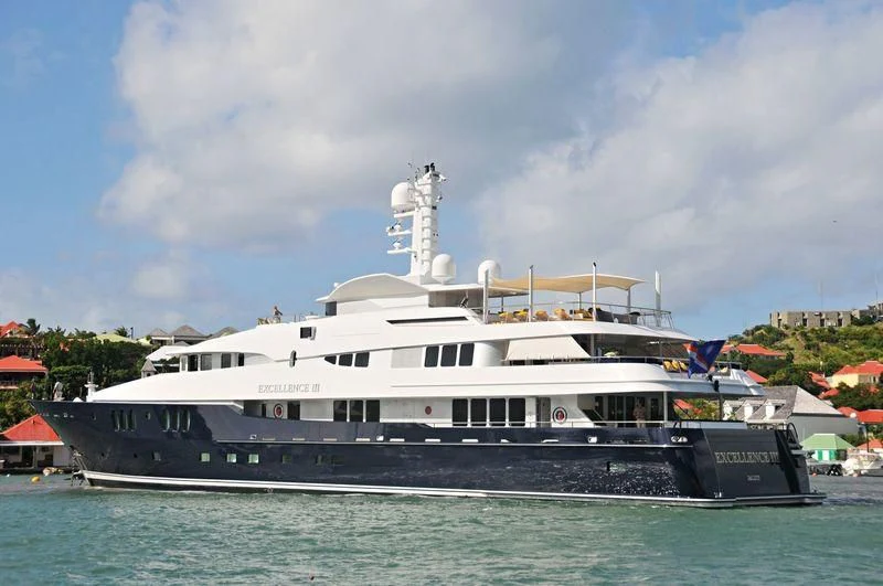 a large white boat in the water aboard DREAM Yacht for Sale