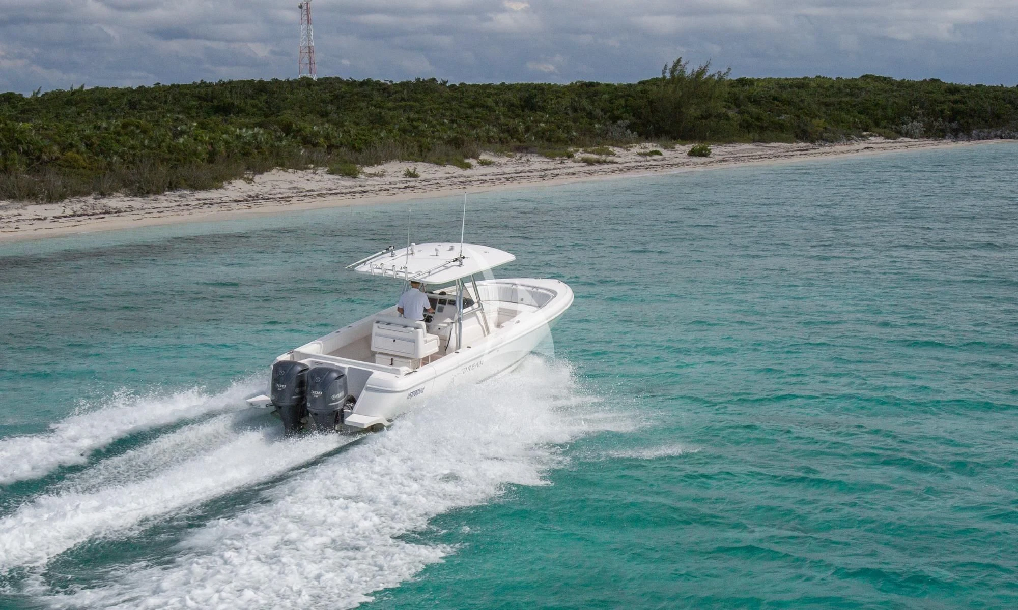 a boat on the water aboard DREAM Yacht for Sale