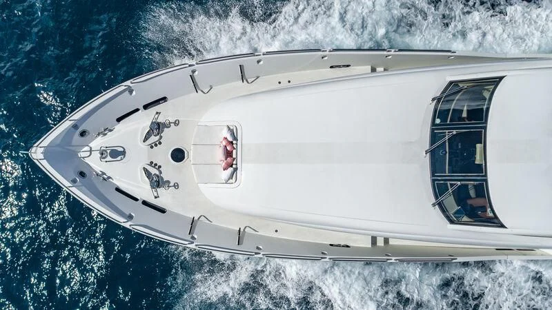 a white space ship aboard HOPE FLOATS Yacht for Sale