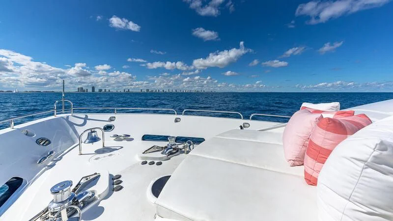a boat on the water aboard HOPE FLOATS Yacht for Sale