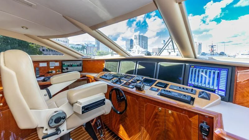 inside of a vehicle aboard HOPE FLOATS Yacht for Sale
