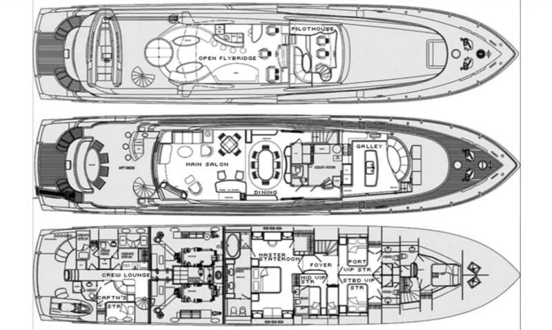 diagram, engineering drawing aboard HOPE FLOATS Yacht for Sale