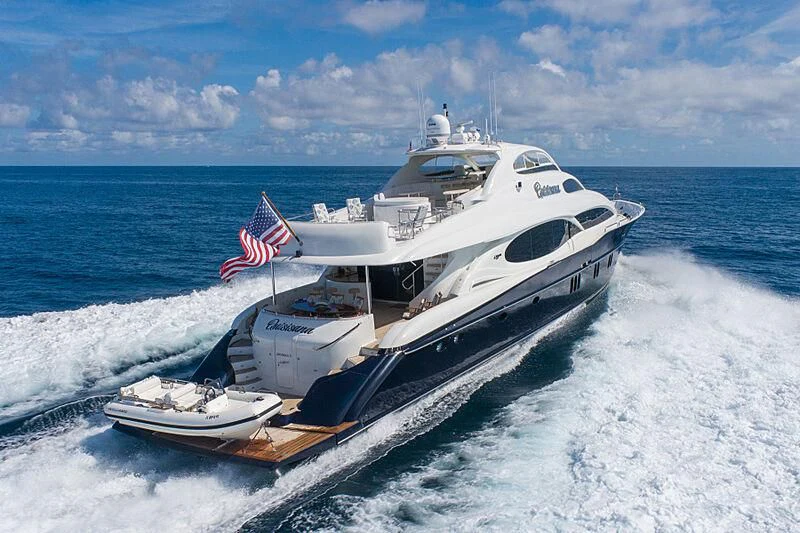 a ship on the water aboard HOPE FLOATS Yacht for Sale