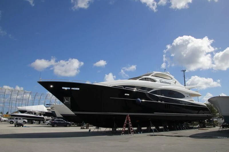 a large airplane on a runway aboard HOPE FLOATS Yacht for Sale