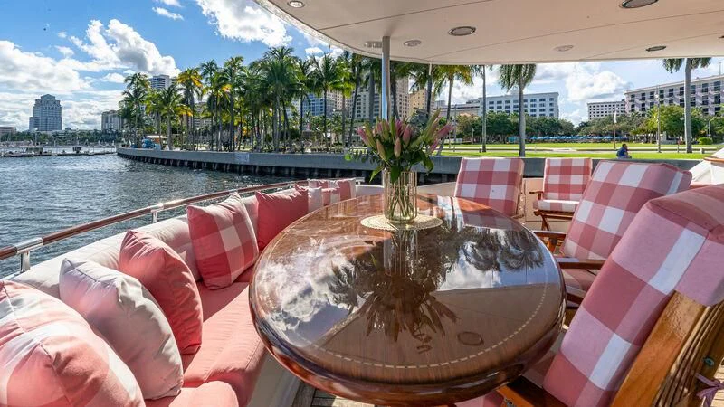 a boat on the water aboard HOPE FLOATS Yacht for Sale