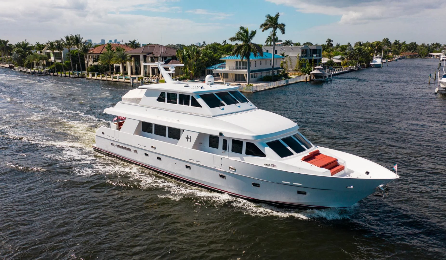 a boat on the water aboard BOXES II Yacht for Sale