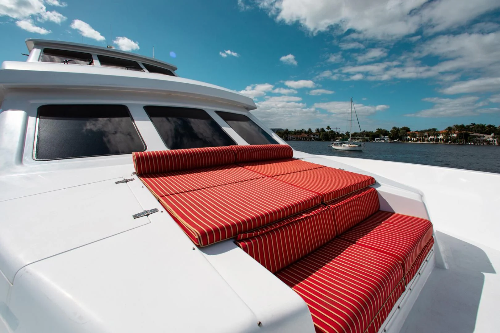 a boat on a lake aboard BOXES II Yacht for Sale