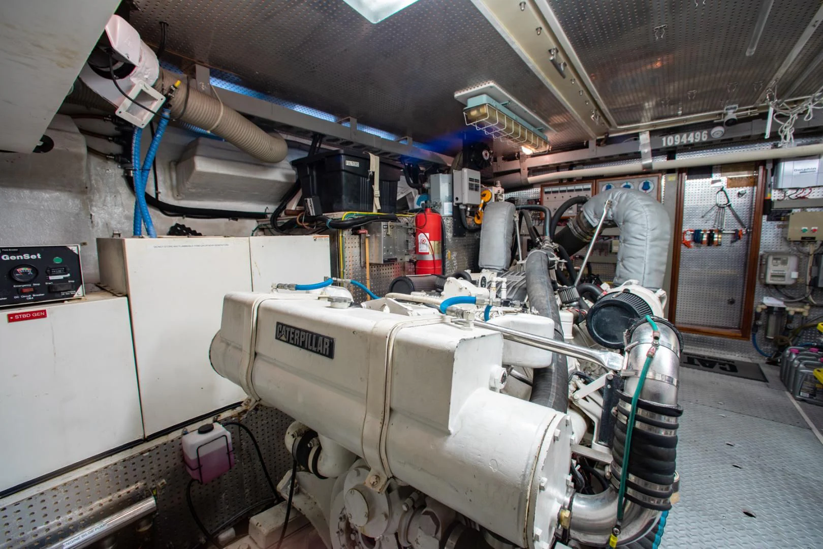 a large machine in a factory aboard BOXES II Yacht for Sale