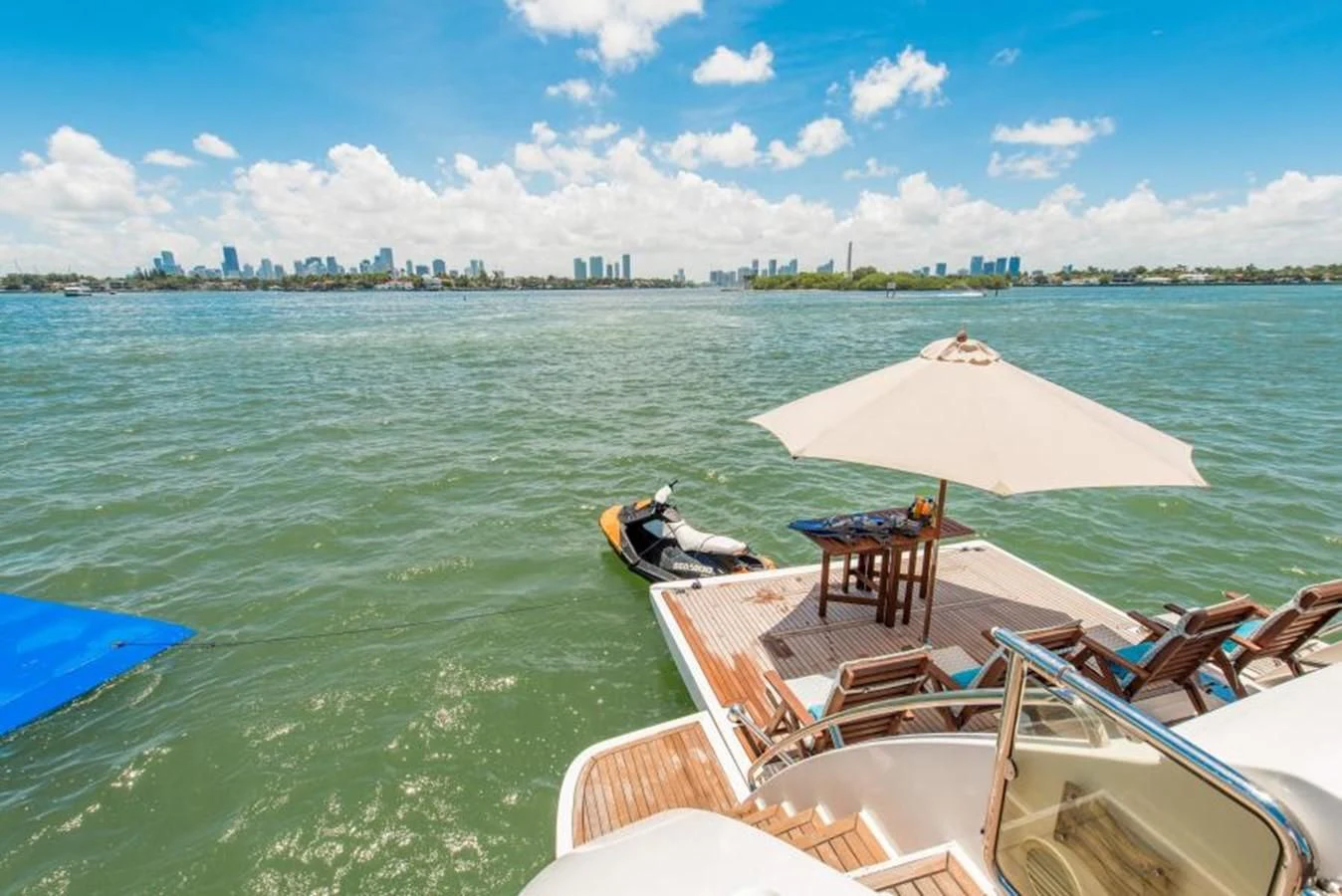 a boat on the water aboard INDULGE II Yacht for Sale