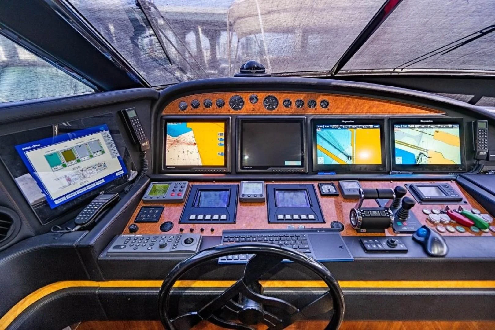 inside of a bus aboard INDULGE II Yacht for Sale