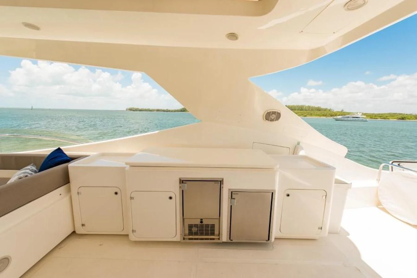 a boat on the water aboard INDULGE II Yacht for Sale