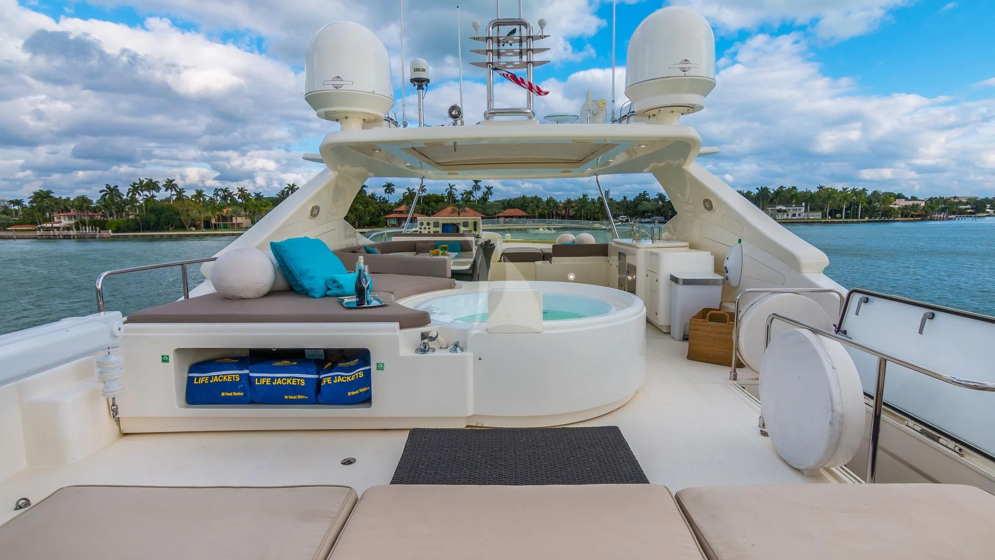 a boat on the water aboard INDULGE II Yacht for Sale