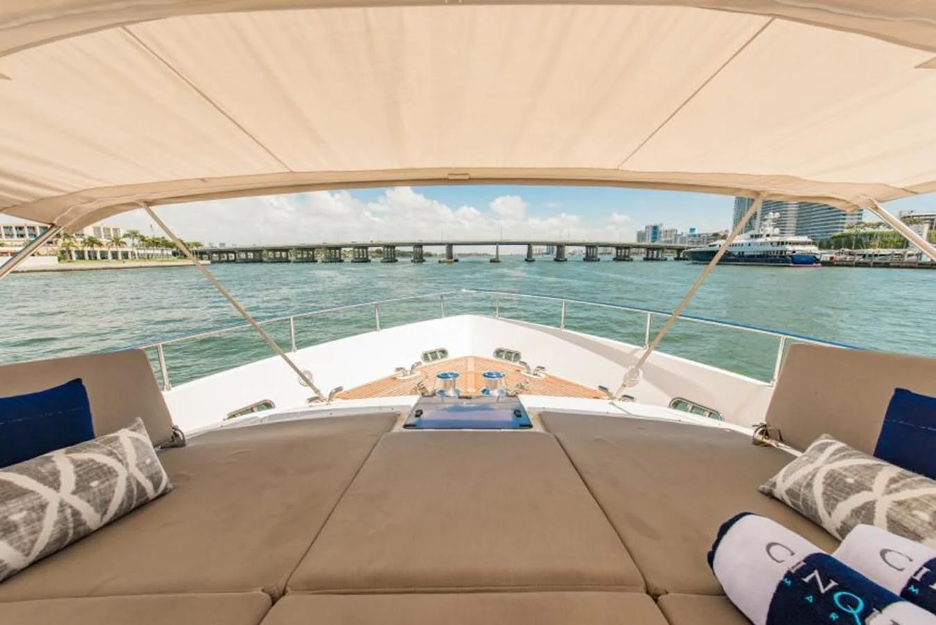 a boat on the water aboard INDULGE II Yacht for Sale