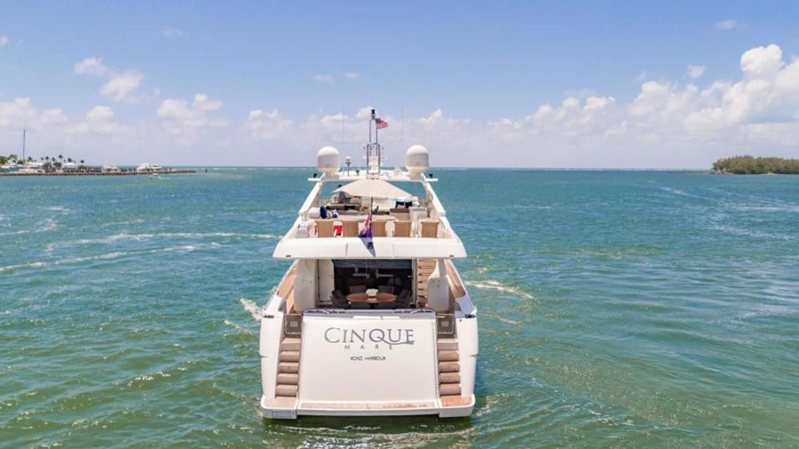 a boat in the water aboard INDULGE II Yacht for Sale