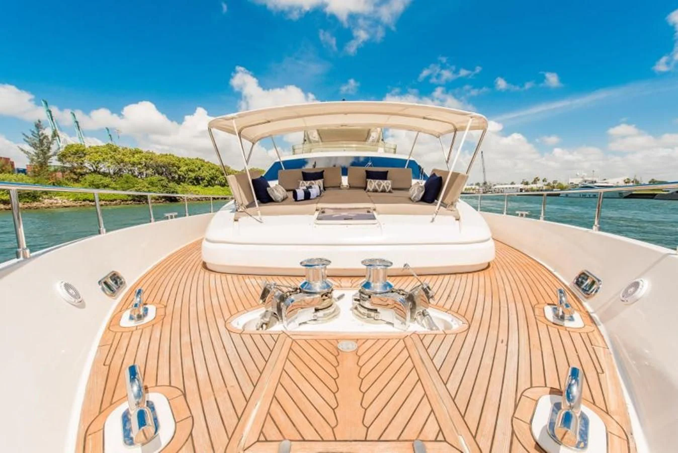 a boat on a table aboard INDULGE II Yacht for Sale
