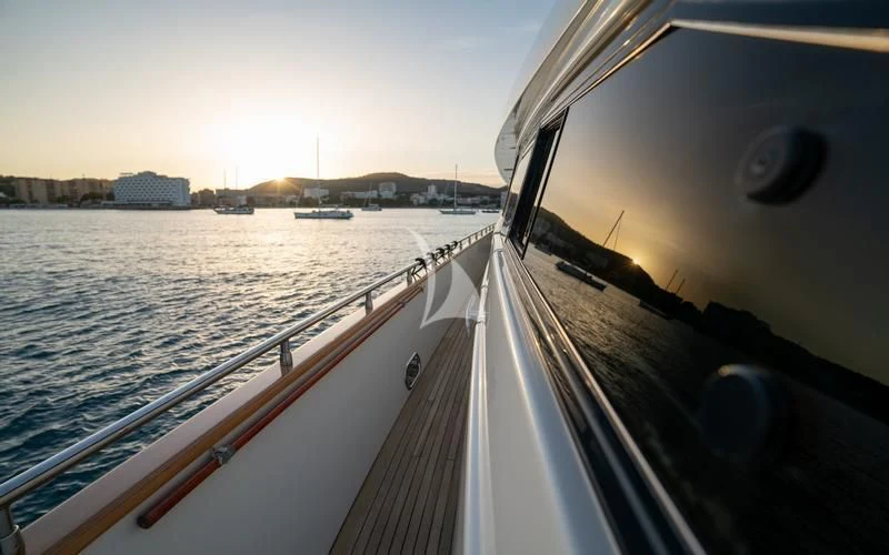 a boat on the water aboard CAROM Yacht for Sale