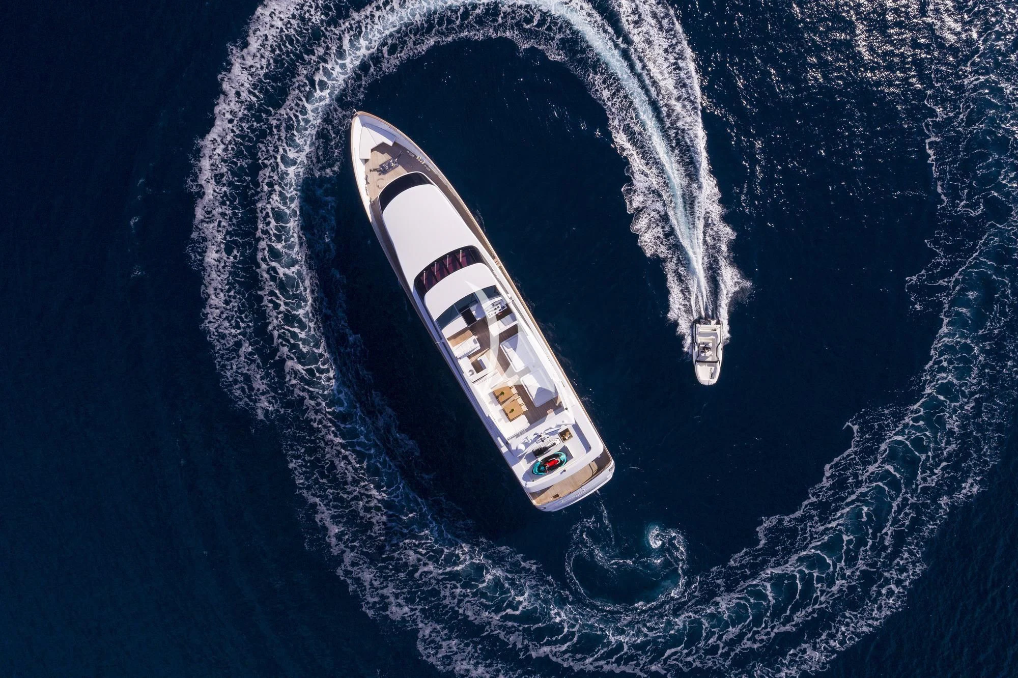 a satellite in space aboard SOLE DI MARE Yacht for Sale