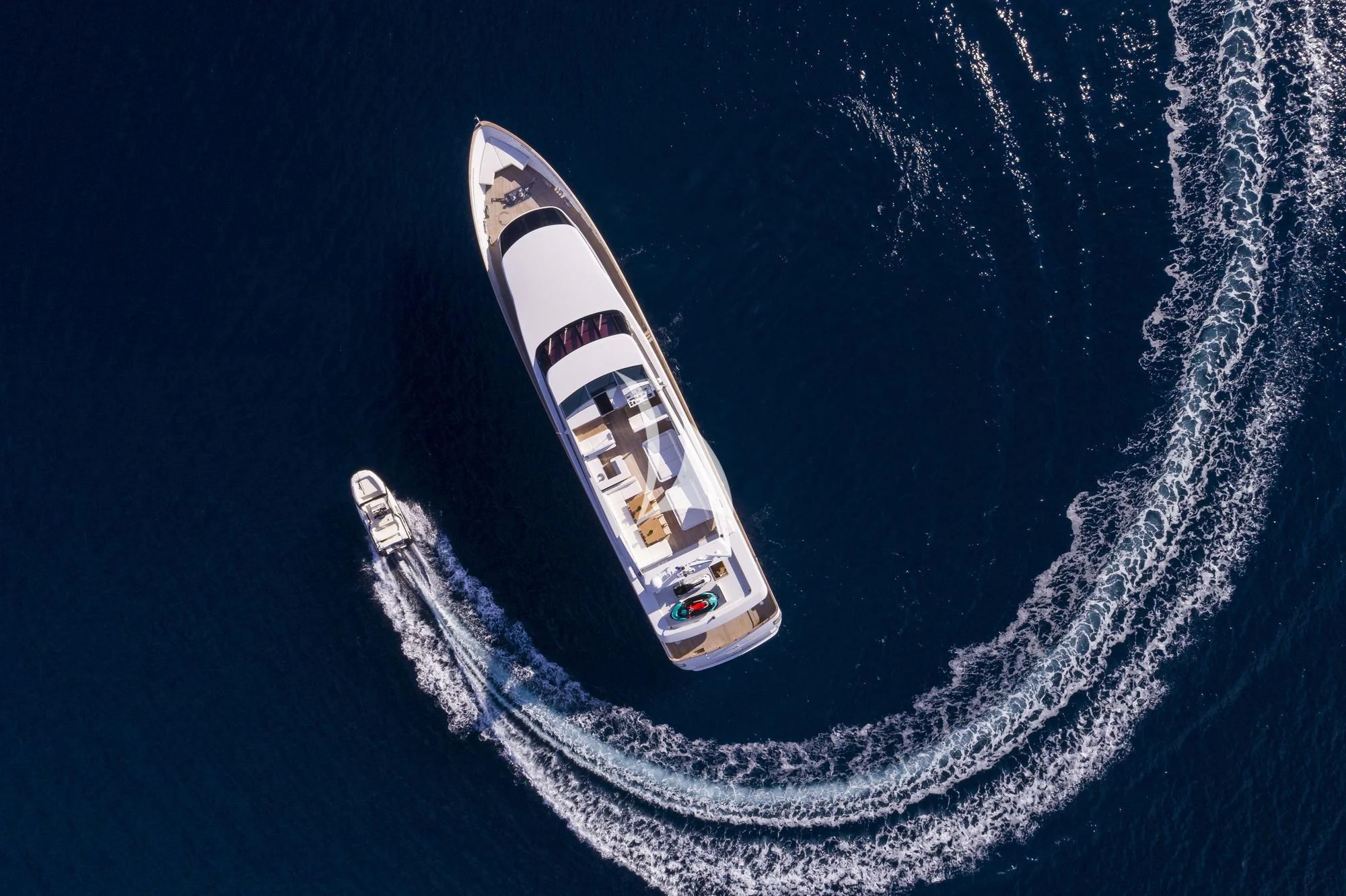 a satellite in space aboard SOLE DI MARE Yacht for Sale