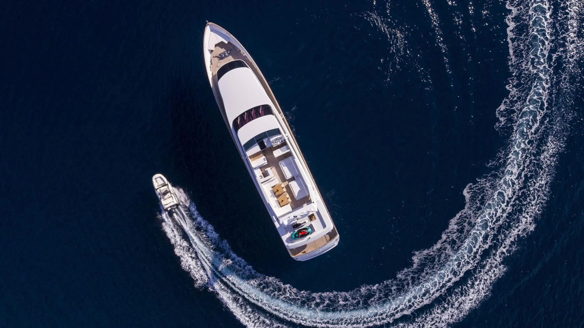 a space ship in space aboard SOLE DI MARE Yacht for Sale