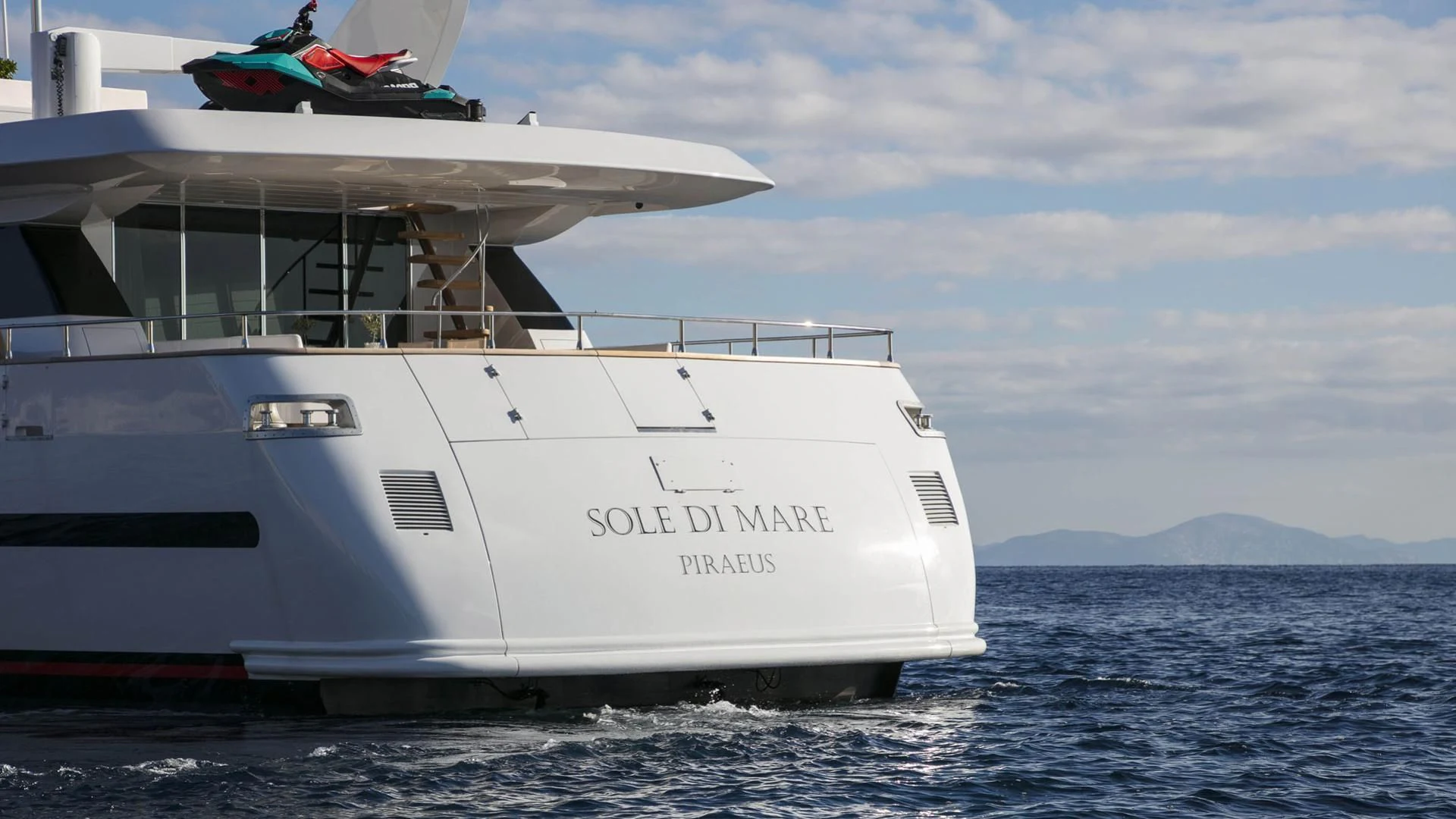 a boat on the water aboard SOLE DI MARE Yacht for Sale