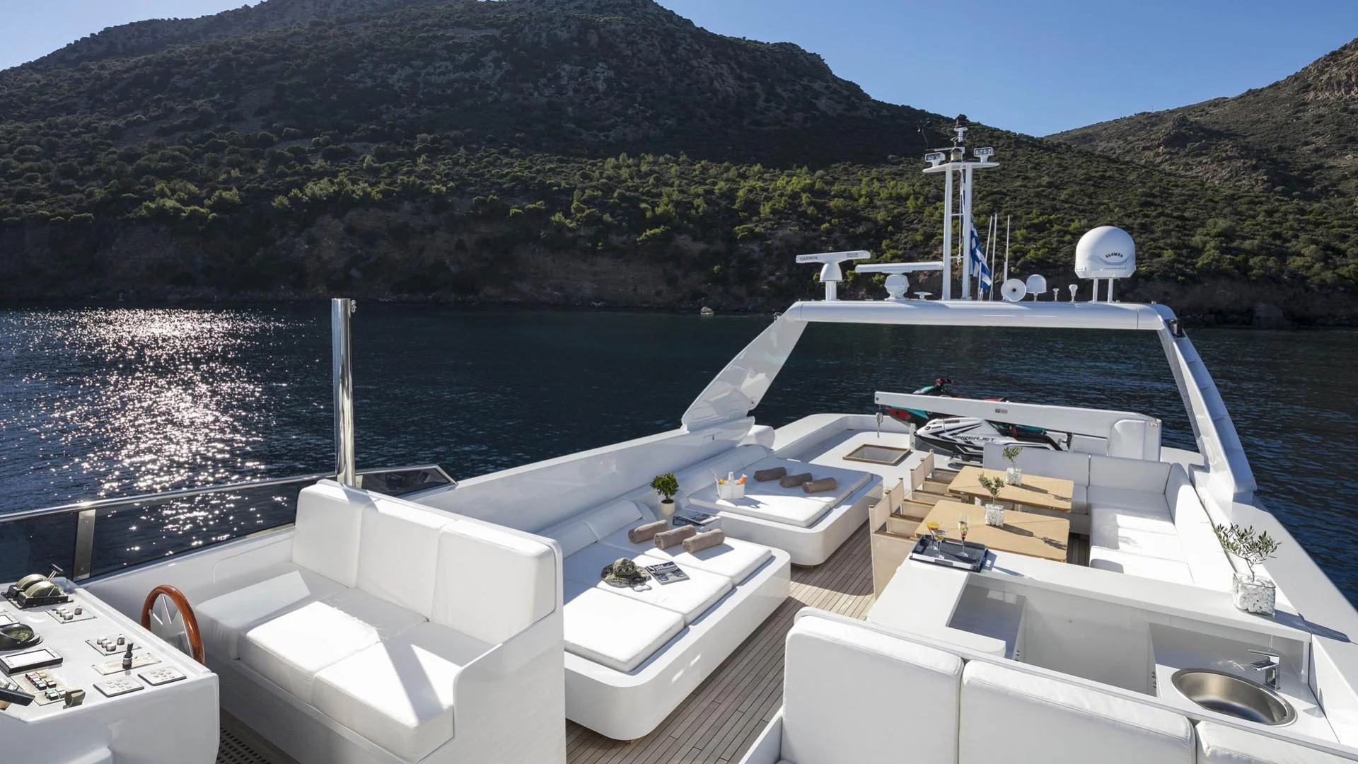 a boat on the water aboard SOLE DI MARE Yacht for Sale