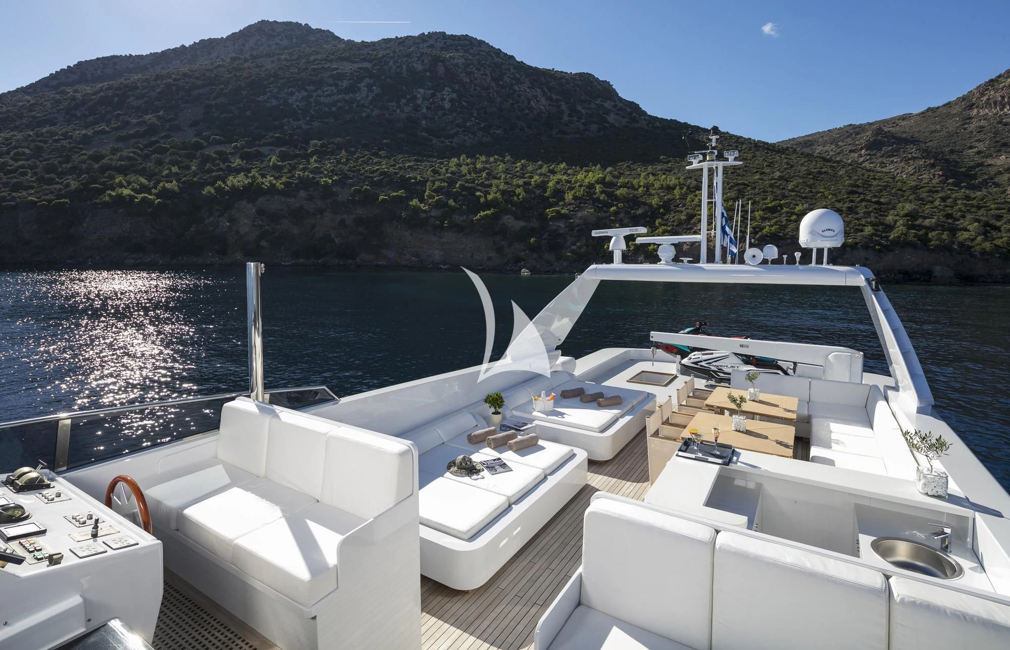 a boat on the water aboard SOLE DI MARE Yacht for Sale