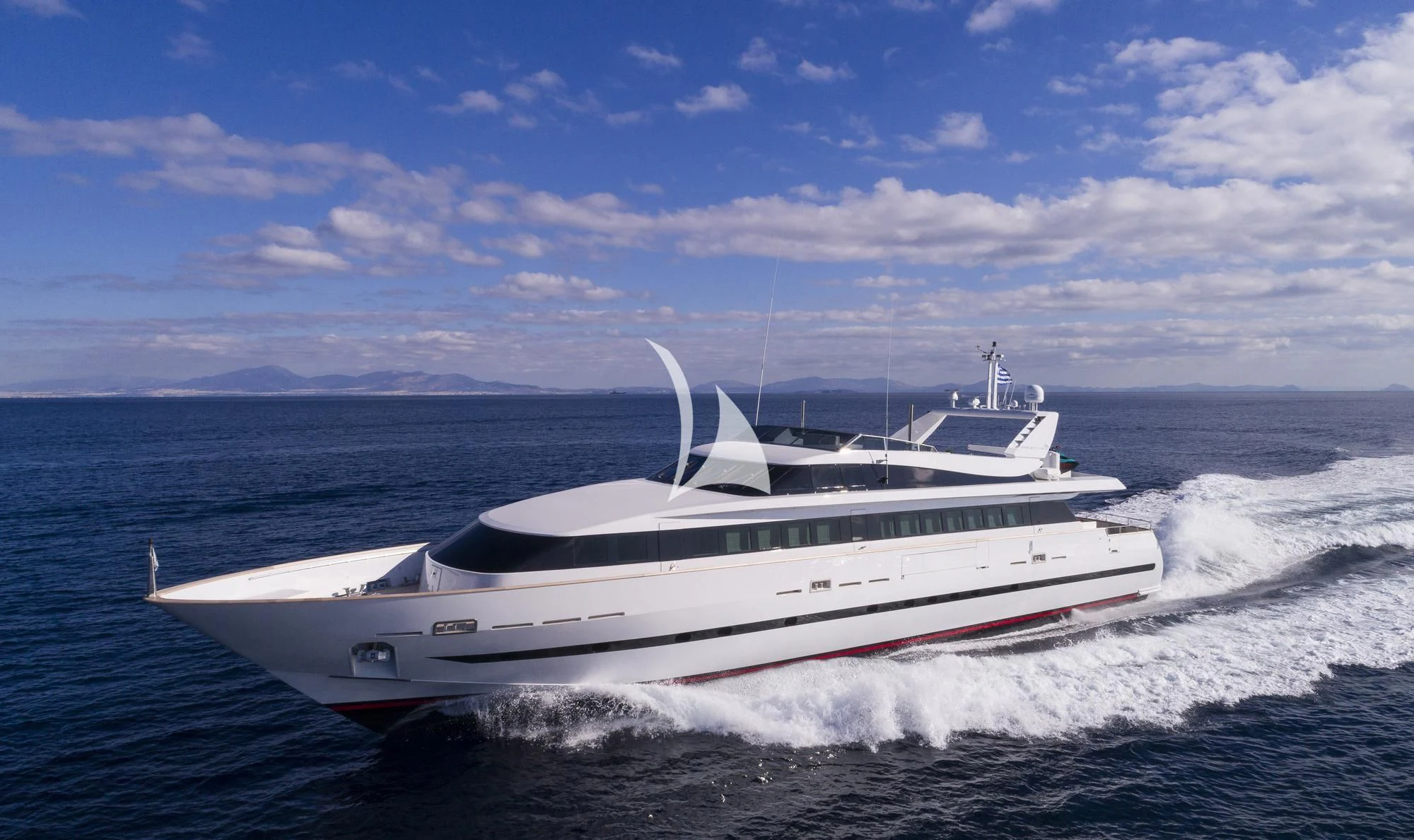 a white yacht on the water aboard SOLE DI MARE Yacht for Sale