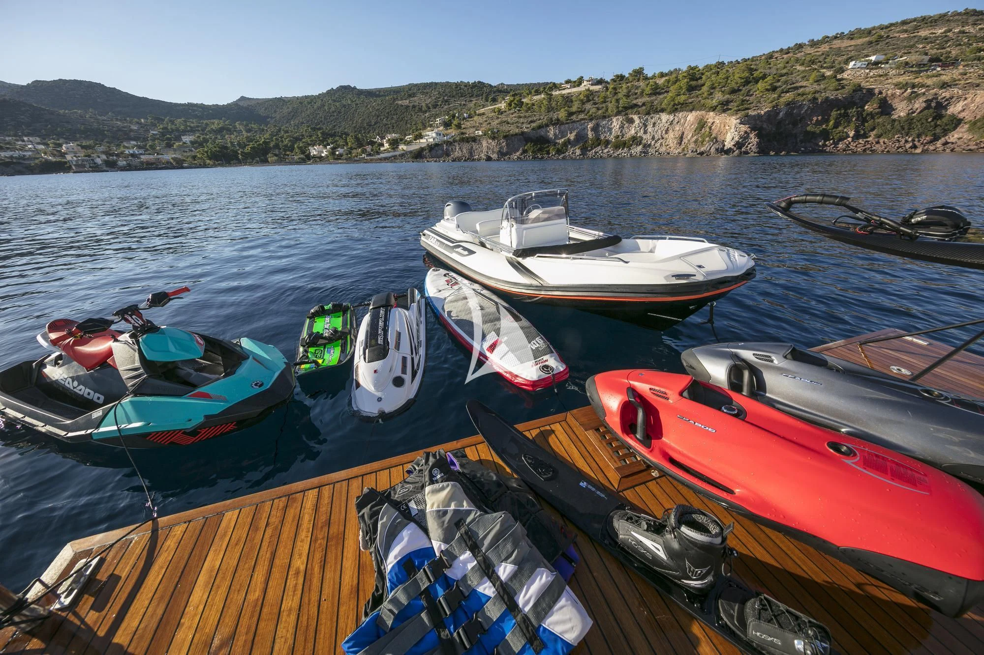 boats on the water aboard SOLE DI MARE Yacht for Sale
