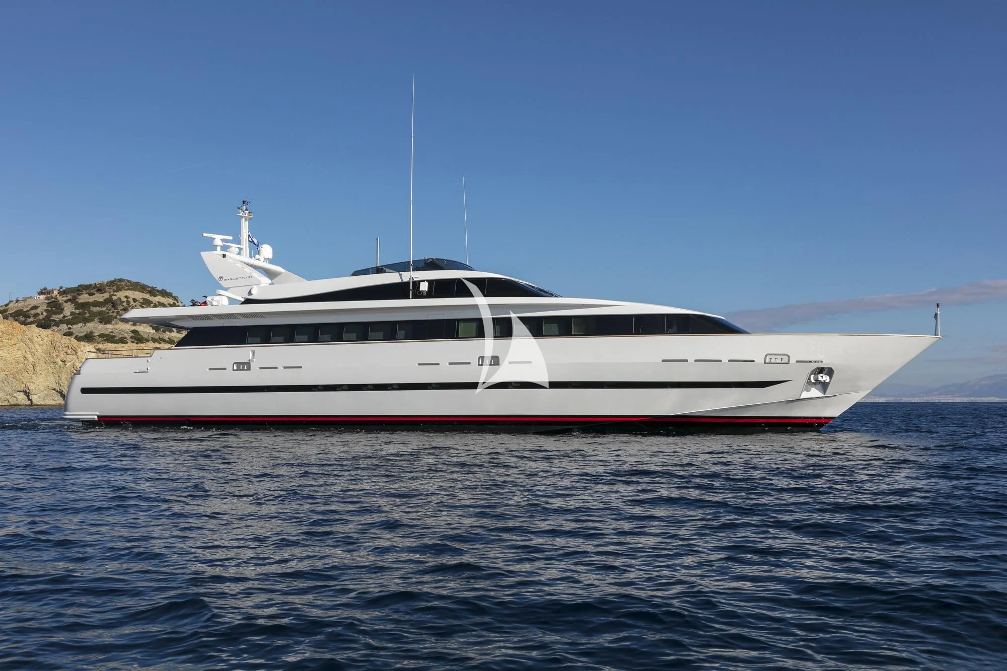 a boat on the water aboard SOLE DI MARE Yacht for Sale